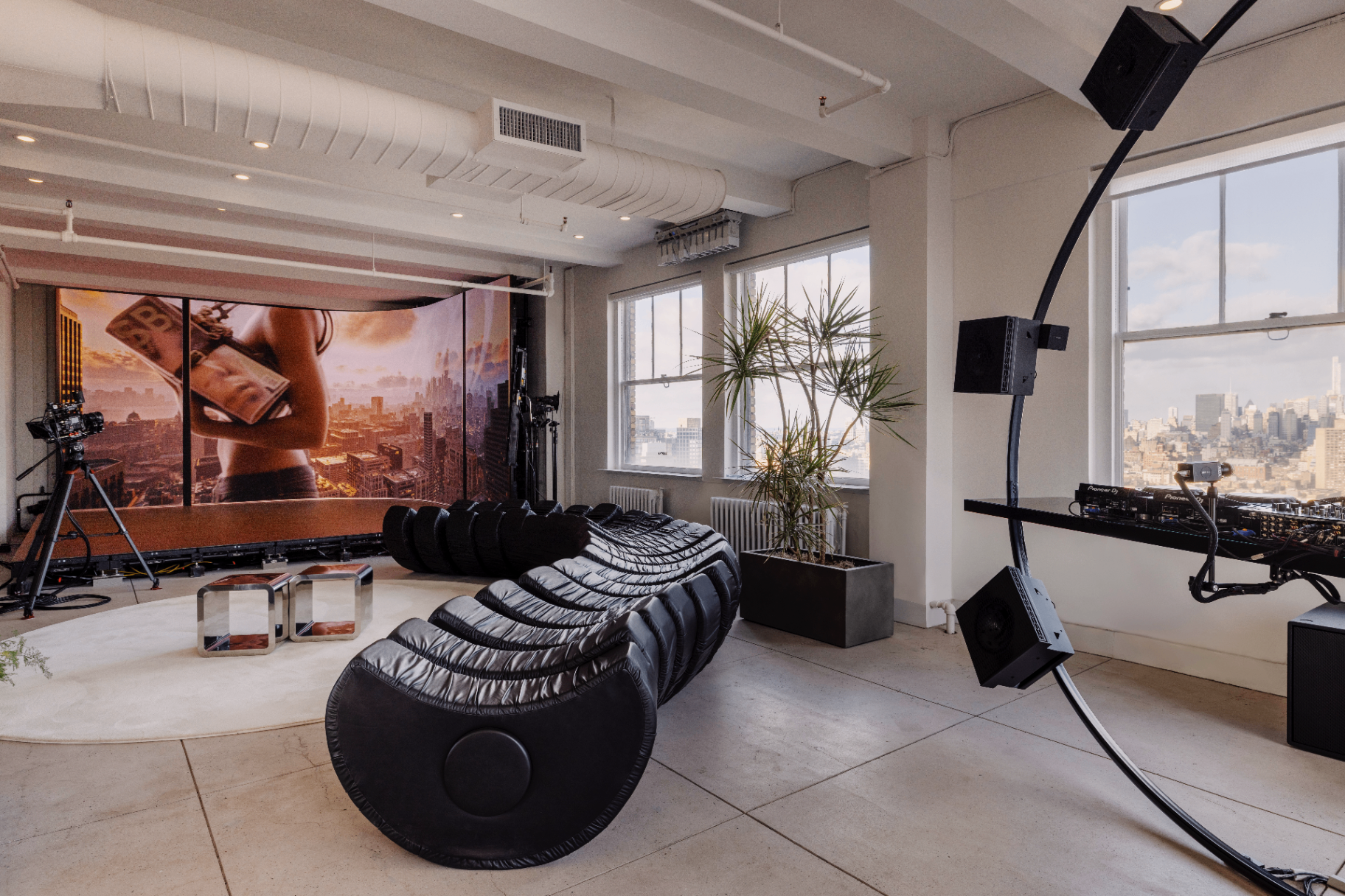 the studio